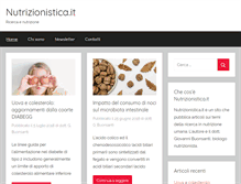Tablet Screenshot of nutrizionistica.it